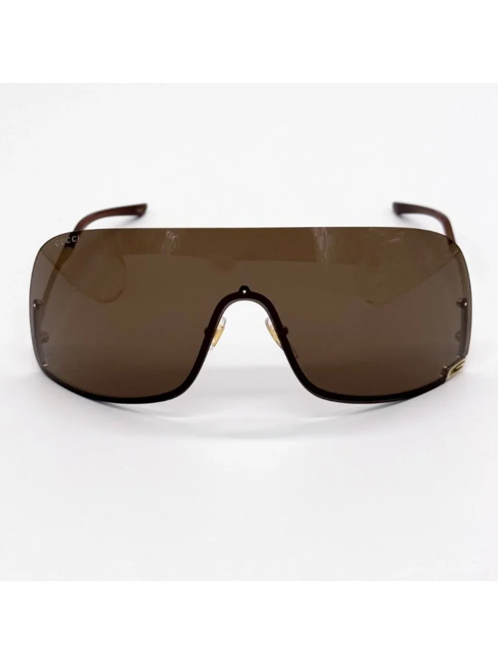 NEW GUCCI SUNGLASSES GG1560S 002 GOLD SHIELD UNISEX GUCCI EYEWEAR